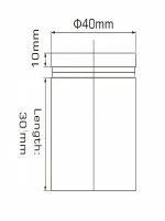 CONECTOR PUNCTUAL GEAM D40X30MM SSS - imagine 2
