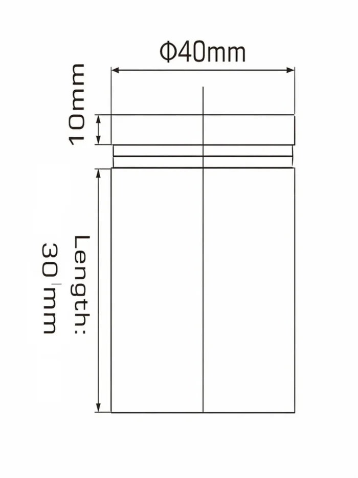CONECTOR PUNCTUAL GEAM D40X30MM SSS - imagine 2