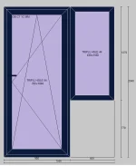 TAMPLARIE PVC ECHIPATA CU GEAM TERMOPAN - imagine 2